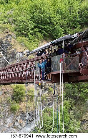 Bungy jumping on the Kawarau Bridge, New Zealand View Large Photo Image Stock Image - Bungy jumping on the Kawarau Bridge, New Zealand. Fotosearch