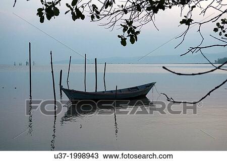 Stock Image - Buntal Fishing village, Sarawak, Malaysia.. Fotosearch