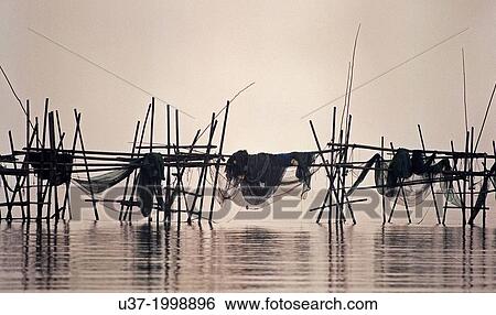 Stock Photograph - Buntal Fishing village, Sarawak, Malaysia.. Fotosearch