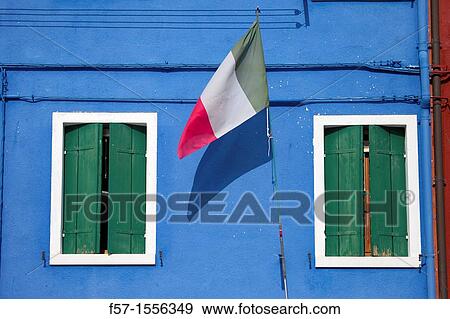 Stock Photo - Burano Island near Venice, Italy. Fotosearch