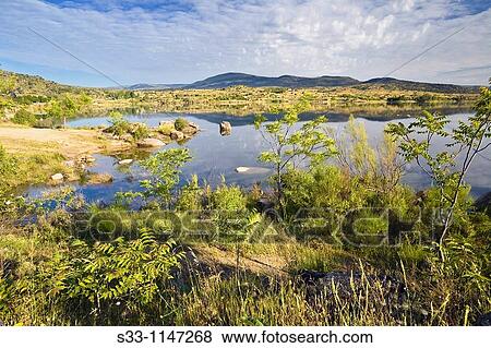 Burguillo reservoir? vila Castilla Le? n Spain View Large Photo Image Stock Photo - Burguillo reservoir? vila Castilla Le? n Spain. Fotosearch