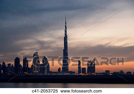 Burj Khalifa. Dubai, UAE. View Large Photo Image Stock Photography - Burj Khalifa. Dubai, UAE.. Fotosearch