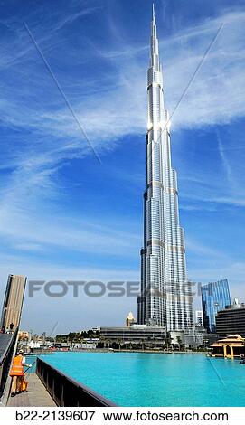 Burj Khalifa, tallest building in the world (828m), Dubai, United Arab Emirates, Persian Gulf. View Large Photo Image Stock Photo - Burj Khalifa, tallest building in the world (828m), Dubai, United Arab Emirates, Persian Gulf.. Fotosearch