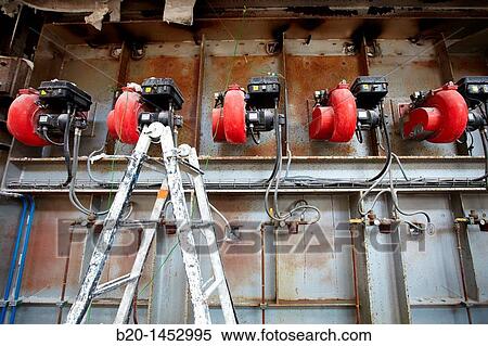 Stock Photography - Burners, horizontal fire resistance test furnace, Technology Research Center, Tecnalia Construction, CIDEMCO-Tecnalia Research & Innovation, development of new products and innovative solutions through research and innovation. Fotosearch