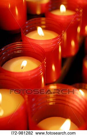 Burning candles in cathedral, Barcelona, Catalonia, Spain View Large Photo Image Stock Image - Burning candles in cathedral, Barcelona, Catalonia, Spain. Fotosearch
