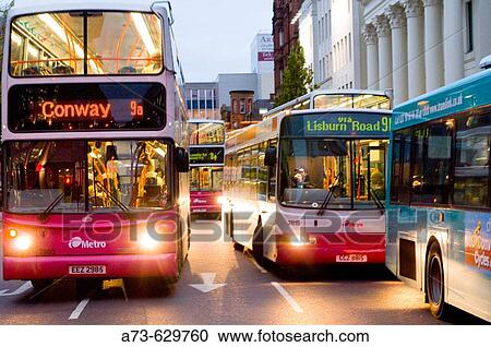 bus stop at City hall, Donegall square. Belfast. Northern Ireland View Large Photo Image Stock Image - bus stop at City hall, Donegall square. Belfast. Northern Ireland. Fotosearch