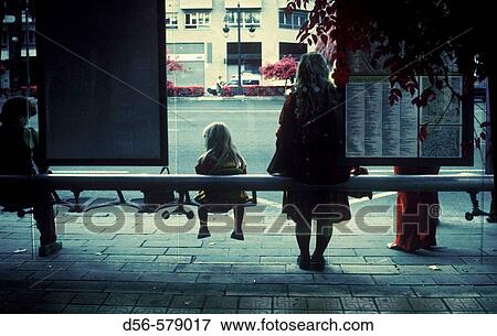 Bus stop, Valencia 2006. Spain. View Large Photo Image Stock Photo - Bus stop, Valencia 2006. Spain.. Fotosearch