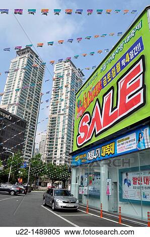 Busan (South Korea): sales in Nam-gu neighborhood View Large Photo Image Stock Photography - Busan (South Korea): sales in Nam-gu neighborhood. Fotosearch