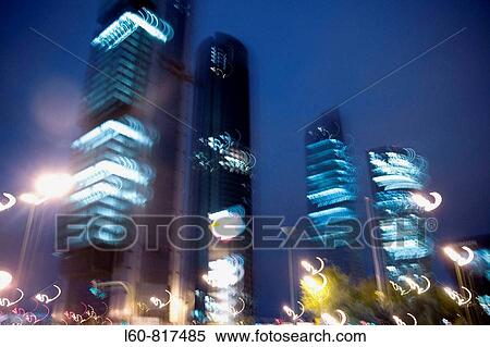 Stock Photography - business area in Madrid. Fotosearch