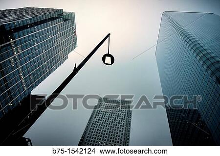 Business buildings in the City, Canary Wharf, London, England, UK View Large Photo Image Picture - Business buildings in the City, Canary Wharf, London, England, UK. Fotosearch