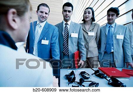 Stock Photo - Business congress, check-in. Fotosearch