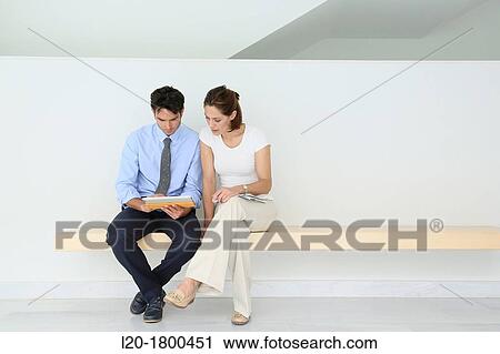 Stock Image - Business couple. Fotosearch