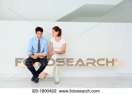 Stock Image - Business couple. Fotosearch