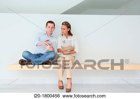Business couple View Large Photo Image Stock Photograph - Business couple. Fotosearch
