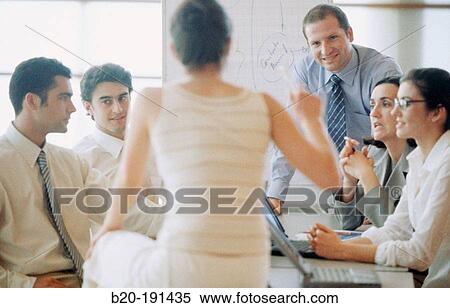 Business meeting View Large Photo Image Stock Photography - Business meeting. Fotosearch