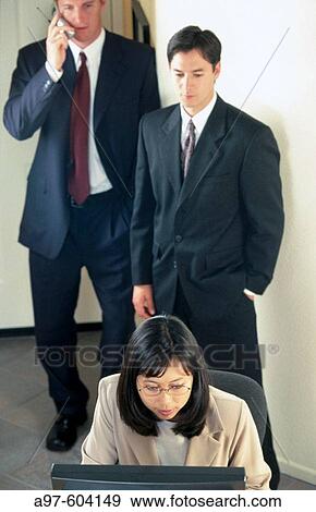 Business people in office View Large Photo Image Stock Photo - Business people in office. Fotosearch
