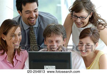 Stock Image - Business people. Fotosearch