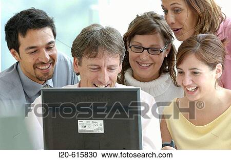 Stock Image - Business people. Fotosearch