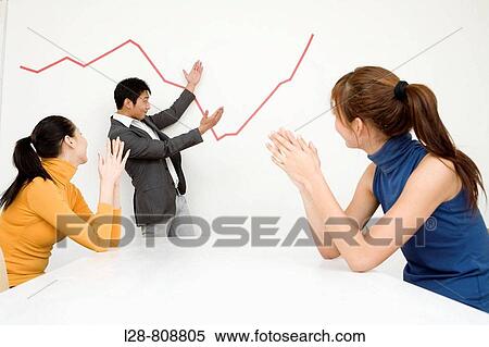 Stock Photography - Business Team talking on stock market. Fotosearch