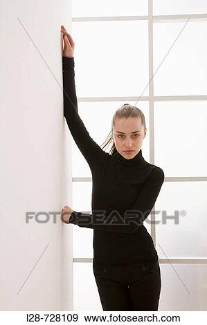 Stock Photo - business woman standing. Fotosearch