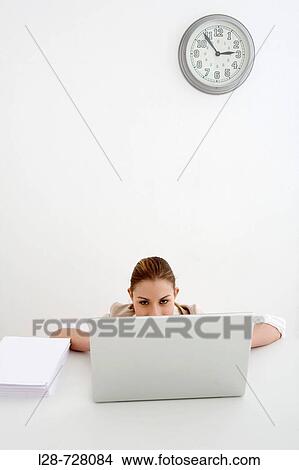 business woman using laptop View Large Photo Image Picture - business woman using laptop. Fotosearch
