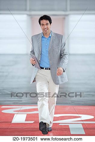 Stock Image - Businessman, Convention Centre, Business, Donostia, San Sebastian, Basque Country, Spain.. Fotosearch