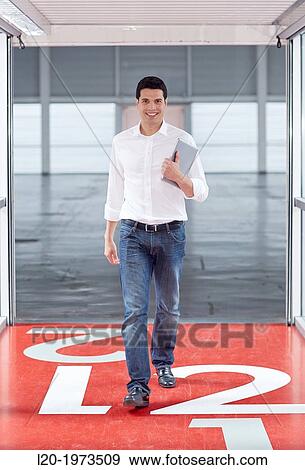 Stock Photo - Businessman, Convention Centre, Business, Donostia, San Sebastian, Basque Country, Spain.. Fotosearch