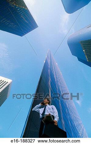 Businessman downtown Los Angeles View Large Photo Image Stock Photo - Businessman downtown Los Angeles. Fotosearch