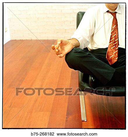 Businessman meditating View Large Photo Image Stock Image - Businessman meditating. Fotosearch