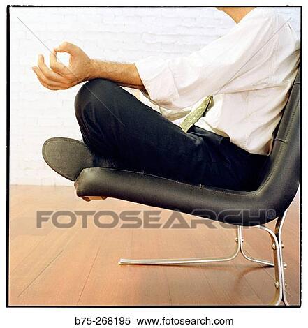 Businessman meditating View Large Photo Image Stock Photography - Businessman meditating. Fotosearch