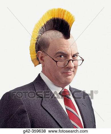 Stock Photo - Businessman with Mohawk.. Fotosearch
