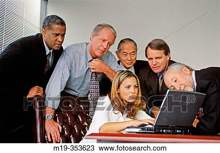 Businessmen and business woman View Large Photo Image Stock Image - Businessmen and business woman. Fotosearch