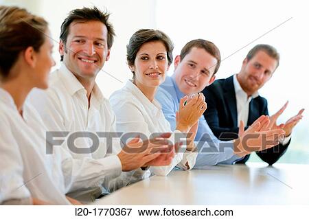 Stock Photo - Businessmen, office, Tecnalia Foundation, Technology and Research Centre, San Sebastian Technological Park, Donostia, Gipuzkoa, Basque Country, Spain. Fotosearch