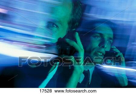 Businessmen on phones View Large Photo Image Stock Photo - Businessmen on phones. Fotosearch
