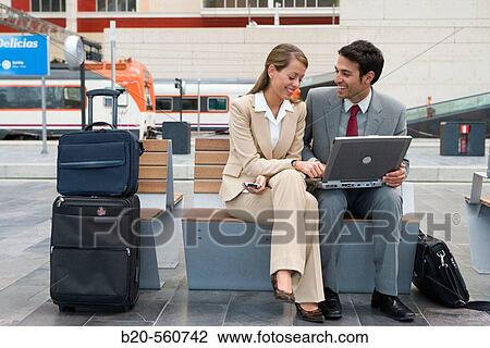 Businessmen. Travelers. Delicias station, Zaragoza, Arag? n. Spain. View Large Photo Image Stock Image - Businessmen. Travelers. Delicias station, Zaragoza, Arag? n. Spain.. Fotosearch