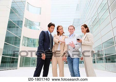 Businesspeople using digital tablet View Large Photo Image Stock Image - Businesspeople using digital tablet. Fotosearch