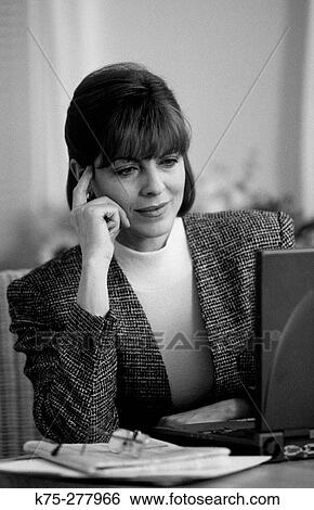 businesswoman at laptop View Large Photo Image Stock Photograph - businesswoman at laptop. Fotosearch