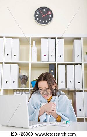 businesswoman taking medication at desk View Large Photo Image Stock Image - businesswoman taking medication at desk. Fotosearch