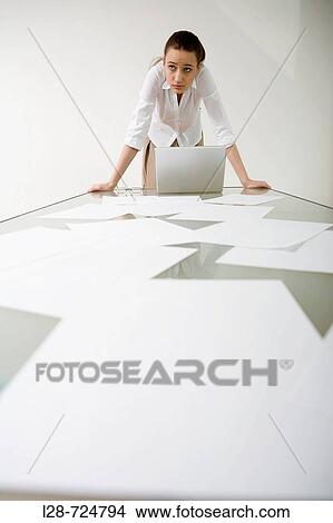 businesswoman using laptop View Large Photo Image Picture - businesswoman using laptop. Fotosearch