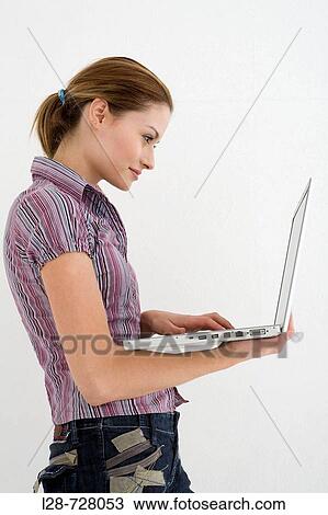 businesswoman using laptop View Large Photo Image Stock Image - businesswoman using laptop. Fotosearch