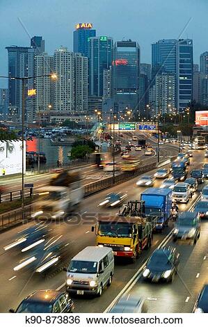 Busy street in the early evening at Causeway Bay, Hong Kong Island, Hong Kong, China, Southeast Asia View Large Photo Image Stock Photograph - Busy street in the early evening at Causeway Bay, Hong Kong Island, Hong Kong, China, Southeast Asia. Fotosearch