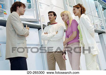 Buying a refrigerator View Large Photo Image Stock Image - Buying a refrigerator. Fotosearch
