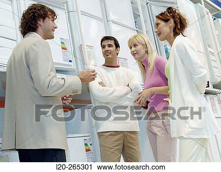 Buying a refrigerator View Large Photo Image Stock Image - Buying a refrigerator. Fotosearch