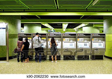 Buying tickets at MTR station, Hong Kong, China, East Asia. View Large Photo Image Stock Image - Buying tickets at MTR station, Hong Kong, China, East Asia.. Fotosearch