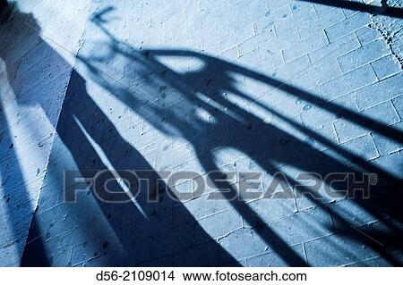 bycicle shadow. View Large Photo Image Picture - bycicle shadow.. Fotosearch