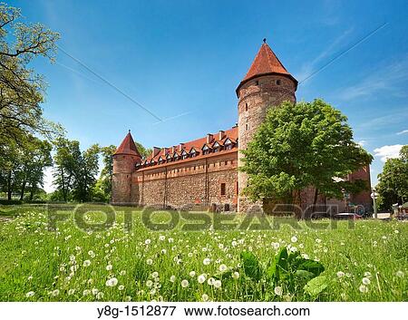 Bytow Castle, Poland, Europe, Pomerania District View Large Photo Image Stock Photo - Bytow Castle, Poland, Europe, Pomerania District. Fotosearch