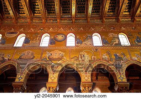 Byzantine mosaics depicting scenes from the Bible in the Cathedral of Monreale - Palermo View Large Photo Image Stock Image - Byzantine mosaics depicting scenes from the Bible in the Cathedral of Monreale - Palermo. Fotosearch