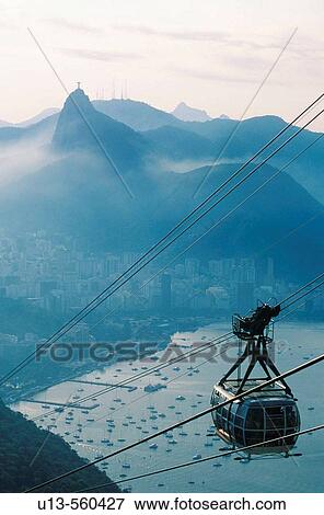 Cableway, Rio de Janeiro, Brazil View Large Photo Image Stock Photo - Cableway, Rio de Janeiro, Brazil. Fotosearch