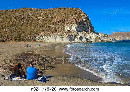 Cabo de Gata, Cala de Enmedio, Beach, Cabo de Gata-Nijar Natural Park, Almeria, Spain, Europe View Large Photo Image Stock Image - Cabo de Gata, Cala de Enmedio, Beach, Cabo de Gata-Nijar Natural Park, Almeria, Spain, Europe. Fotosearch