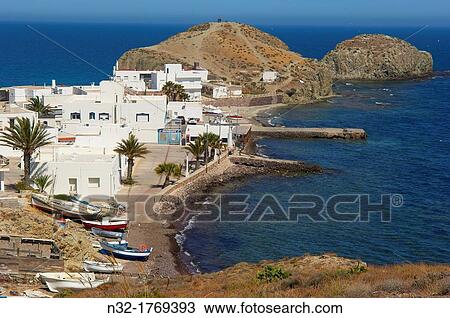 Cabo de Gata, Isleta del Moro, fishing village, Cabo de Gata-Nijar Natural Park, Almeria, Spain, Europe View Large Photo Image Stock Image - Cabo de Gata, Isleta del Moro, fishing village, Cabo de Gata-Nijar Natural Park, Almeria, Spain, Europe. Fotosearch